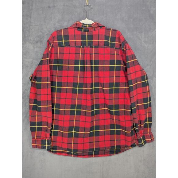Vintage Eddie Bauer Sport Shop Heavyweight Flannel Shirt Plaid Mens XLT - Picture 8 of 9